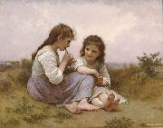 Adolphe William Bouguereau Childhood Idyll  (mk26) oil on canvas